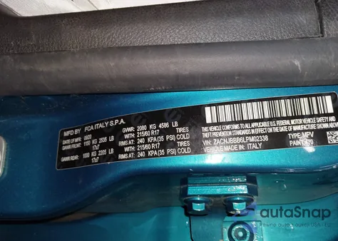 2020 Jeep Renegade Latitude 4X4 z USA, uszkodzony, nr VIN ZACNJBBB6LPM02338